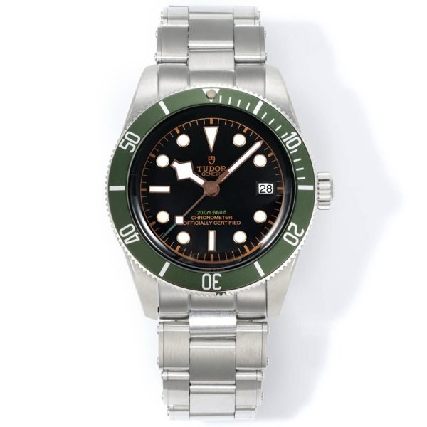 Tudor Black Bay GMT Automatic Diver Watch 41mm, Domed Sapphire Crystal, Rivet Stainless Steel Bracelet, Multiple Ceramic Bezel Color Options