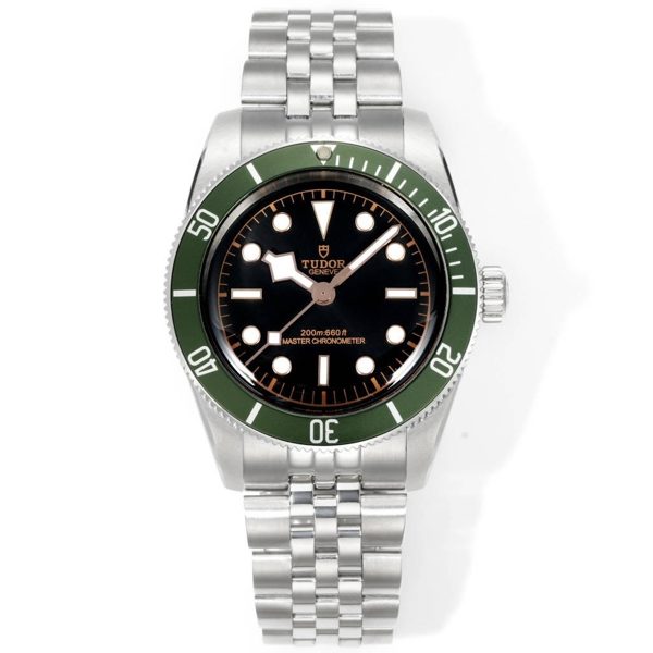 Tudor Black Bay GMT Automatic Diver Watch 41mm, Domed Sapphire Crystal, Rivet Stainless Steel Bracelet, Multiple Ceramic Bezel Color Options