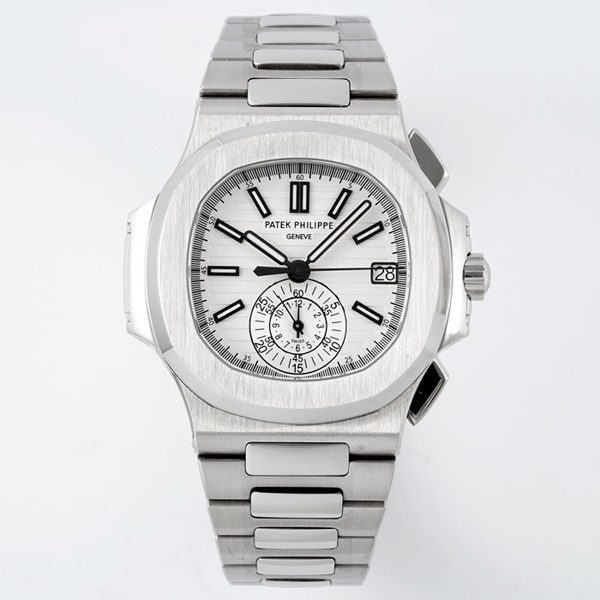 Patek Philippe Nautilus 5980 Chronograph Watch, 40.5mm, Real Working Small Second & Chronograph Functions